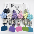 花朵撞色手機掛繩